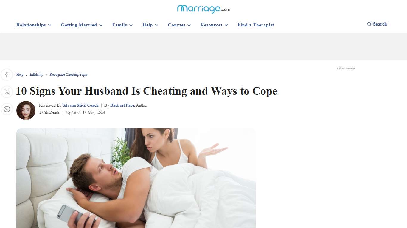 10 Signs Your Husband Is Cheating and Ways to Cope